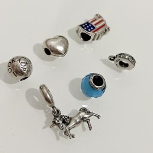 Pandora Charm Pendants S925 ALE Sterling Silver Pendant Bracelet Necklace Charm